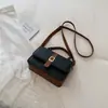 Outono 2026 Nova Tendência de Moda Fecho de Trava Pequena Bolsa Quadrada Bolsa de Mão de Alta Qualidade para o Dia a Dia Bolsa Transversal Bolsa de Ombro Feminina