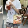 Bolsa Portátil de Dibujos Animados Estilo Ins para Estudiantes y Trabajadores de Oficina, Bolsa de Tote Linda de Gran Capacidad