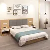 Mobiliario de Hotel Habitación Estándar Hotel Juego Completo Simple Casa de Huéspedes Apartamento de Alquiler Habitación Cama de Caja Doble Individual Personalización de Fábrica