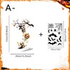 Adesivos Eletrostáticos para Vidro sem Cola para Halloween para Janelas de Casa, Vitrines de Lojas e Fachadas, Decalques Decorativos para Janelas sem Resíduos