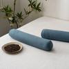 Almohada Cilíndrica de Algodón y Trigo de Color Sólido, Almohada de Algodón Acolchada, Protección para el Cuello, Pieza Única, Tamaño Adulto 40*10