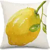 Funda de almohada de lino nórdico nuevo para Amazon transfronterizo, funda de almohada con estampado de frutas de verano, funda para cojín de sofá para el hogar
