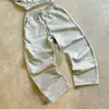 Conjunto de jaqueta moletom com capuz e estampa de letras com strass, estilo europeu e americano, para o milênio Y2K, conjunto de duas peças com calça de moletom larga casual americana