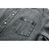 Camisa Jeans de Bambu e Algodão Estilo Japonês Tendência Retrô Bordada Solta Camisa de Trabalho Cs136