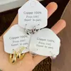 Pendientes de Botón Geométricos Dorados y Plateados de Alto Brillo, Estilo Francés Minimalista, Pendientes de Plata Cepillada de Gama Alta