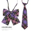 Xadrez Estilo Japonês jk Gravata Borboleta Gravata de Flor Feminina Estilo Preppy Foto de Formatura Camisa com Laço Grátis Roupa de Marinheiro Crianças