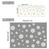 Nuevas pegatinas de pared de fondo de flores de margarita pequeña blanca fresca, pegatinas de pared decorativas autoadhesivas para dormitorio y sala de estar, venta al por mayor