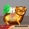 Ornamentos de Repolho e Porco Cor Cobre Mascote Ano do Porco Sala de Estar Escritório Casa Artesanato Zodíaco Porco Presentes