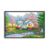 Venta al por mayor de fabricantes kit de bordado de punto de cruz diy nuevo estilo pastoral fresco hermosa pintura decorativa para el hogar bolsa de material de bordado