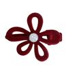 Horquilla francesa retro de mariposa otoño e invierno clip para flequillo lado de la frente femenino rojo pico de pato adorno para la cabeza 2024 Nuevo