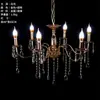Candelabro de Hierro Dorado, Decoración de Boda, Sala de Estar Estilo Europeo, Suministros para Arreglo de Escena de Boda de Cristal, Lujo Ligero Europeo