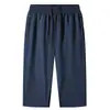 Nuevos Pantalones Casuales de Verano para Hombre, Shorts Elásticos en Cuatro Direcciones, Pantalones Cropped Sueltos Elásticos para Hombre