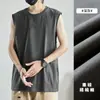 Camiseta sin mangas para hombre, chaleco de verano para niño, moderno, de algodón, para deporte, popular en internet, chaleco de baloncesto para fitness, hombre