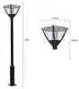 Lâmpada de Jardim 3m / 3.5m, Cabeça de Lâmpada de Jardim, Cúpula, Lâmpada Externa, Lâmpada de Praça de Parque Comunitário, Lâmpada de Paisagismo, Lâmpada de Rua LED
