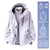 Conjunto de Chaqueta 3 en 1 Luotuo para Mujeres y Hombres, Chaqueta Impermeable y Cálida para Exteriores para Senderismo y Montañismo, Personalizable