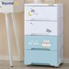 Gabinete de Cajones Infantil Yaya Gabinete de Almacenamiento Juguete para Bebé Gabinete de Almacenamiento Multicapa Armario de Dibujos Animados de Plástico Gabinete de Cajones de Armario
