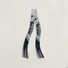 Pañuelo Pequeño con Borlas 130*5cm Tejido de Sarga Imitación Seda Pañuelo de Seda para Mujer, Corbata de Cuello de Moda y Versátil, Correa para Bolso