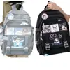 Mochila Articulada Kulomi Cachorro Yugui Popular na Internet Nicho Meninas do Ensino Fundamental e Médio Grande Capacidade JK Bolsa de Dor
