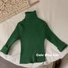 [en stock] Básico de Autoretención ~ Suéter para Niñas y Niños Otoño e Invierno Camisa de Base Interior Cuello Alto Camisa de Punto para Niños