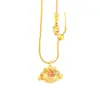 Popular Joyería de Oro Arena de Xiaohongshu Retro Bolsa de la Suerte Colgante Collar Exquisito Elegante Giratorio Ruyi Candado Colgante Colgante