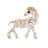 Broche Cavalo do Zodíaco Joia Design de Moda Estilo Nicho Retrô Broche Masculino Ano do Cavalo Lembrança Presente