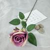 Ramo falso con flores artificiales transfronterizas, rosas de una sola perla, guía de ruta para bodas, diseño de hilera de flores, accesorios de fotografía de flores hechos a mano