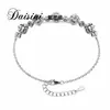 Desini nuevo S925 plata de ley japonés y coreano-coreano flor Mori en forma de Diamante Mosan pulsera ajustable joyería para mujer outlet de fábrica