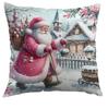 Fronha Dropshipping Transfronteiriço Capa de Almofada de Poliéster Fronha Decorativa para Sofá Nórdica Simples Moderna Natal Feriado
