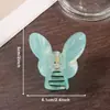 Goresi Jewelry Versión Coreana Pin Mariposa Dopamina Pin Tiburón Elegante Pasador para la Parte Trasera de la Cabeza Accesorio para el Cabello de Mujer