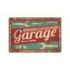 2024 Novo Logotipo Americano de Metal Estanho de Garagem Estilo Industrial Parede de Fundo para Oficina Automotiva Pintura Decorativa Suspensa Sem Moldura