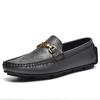 Mocasines de Piel Genuina para Hombre, Zapatos de Conducir sin Cordones, Zapatos de Piel Casual Estilo Británico para Hombre, Zapatos de Conducir sin Cordones