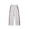 Calça Casual Larga com Três Listras Tendência Americana Masculina 2026 Primavera/Outono Novo Adolescente Estudante Solta Longa