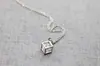 Collar con Colgante de Cubo Minimalista Transfronterizo Colgante de Circonita Colgante de Cubo Hueco Europeo y Americano