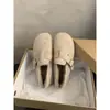 Zapatos Birkenstock de Felpa Retro para Mujer 2026 Nuevo Estilo Otoño Invierno Versión Coreana Mocasines Cálidos de Felpa Zapatos de Algodón