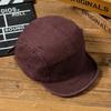 Boné de Baseball Vintage Lavado Estilo Casual Retro Japonês Primavera-Verão, Boné de Cinco Painéis Color-Blocking Estilo Workwear, Chapéu da Moda, Boné Duckbill