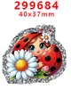 Acessórios de Acrílico Desenho Animado com Glitter Transfronteiriço Acessórios para Joias DIY de Resina Patch Grampo de Cabelo Grampo de Cabelo Gt-Y-299649