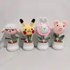 Oveja de lana tejida a ganchillo animal en maceta, cabeza de cerdo conejo Pikachu, decoración del hogar, importación transfronteriza, hecho a mano puro