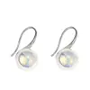 Pendientes de Perla Swarovski con Gradiente Dulce y Colorido Estilo Francés, Moda de Nicho, Ganchos Elegantes, Pendientes Delicados y Versátiles