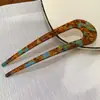 Pinza para el Cabello en Forma de U de Ácido Acético Pinza para el Cabello de PVC 2025 Versátil de Gama Alta Borla Clásica Accesorios de Yiwu Peinado de Moño Baidu