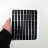 Painel Solar Portátil de Vidro Monocristalino 5V 185x196mm Painel de Carregamento para Drone Alta Conversão