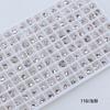 Dongzhou broca de unhas 5,5 MM coração de pêssego apontou fundo broca cor coração broca de vidro DIY acessórios de jóias broca de decoração de unhas