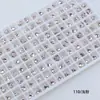 Rinestones para Uñas Dongzhou Corazón de Melocotón 5.5MM Base Puntiaguda Rinestones de Vidrio de Forma de Corazón de Colores Accesorios para Joyería DIY Decoración de Uñas Rinestones