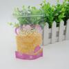 Bolsa Ziploc de Plástico Mingli con Flor de Oro Rosa Bolsa a Prueba de Humedad para Alimentos Secos