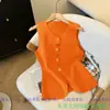 Nova Camisola de Tricô Cor Vermelho Ancola Outono/Inverno para Mulheres, Roupa Íntima Inspirada em Dopamina, Top Sem Mangas Estilo Tailandês