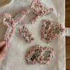 Pinza para el pelo BB con bordado de flor de atardecer rosa, pasador, ambiente dulce, corazón de niña, pinza lateral, pinza para flequillo, pinza para el pelo