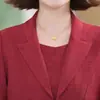 Elegante Conjunto de Vestido para Madre para Primavera y Otoño, Elegante Conjunto de Dos Piezas con Blazer y Falda, Vestido Formal para Mujeres de Mediana Edad