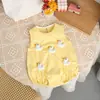 Mameluco de Verano Delgado sin Mangas para Bebé Ropa para Recién Nacido Conjunto de Verano Super Lindo para Salir