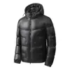 Nuevo abrigo acolchado de algodón para hombre, forrado de polar y engrosado, con capucha para abrigarse
