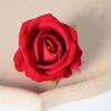 Simulación cabeza de flor rosa de franela pequeña boda boda escena coche de boda diseño hotelero pared de flores arco flor de seda al por mayor