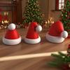 Vela Chapéu de Natal Molde de Silicone Chapéu de Natal Ornatos de Gesso para Aromaterapia DIY Mousse Assadeira Forma para Bolo
